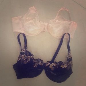 Nude & Black Vintage Bralette